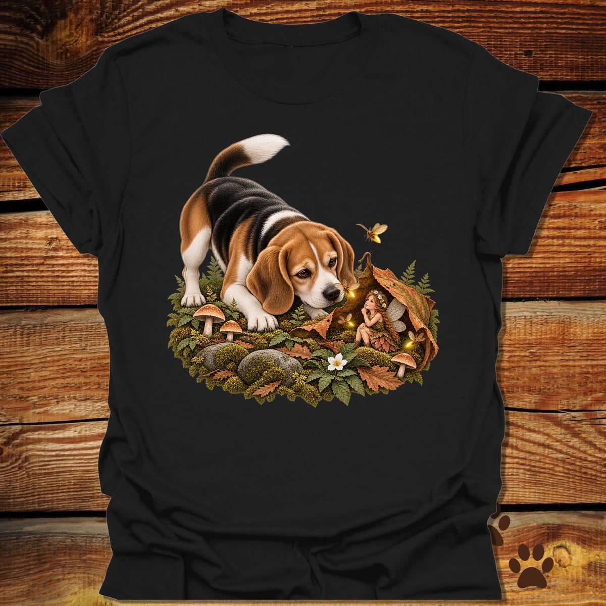 Beagle Finds a Fairy T-Shirt