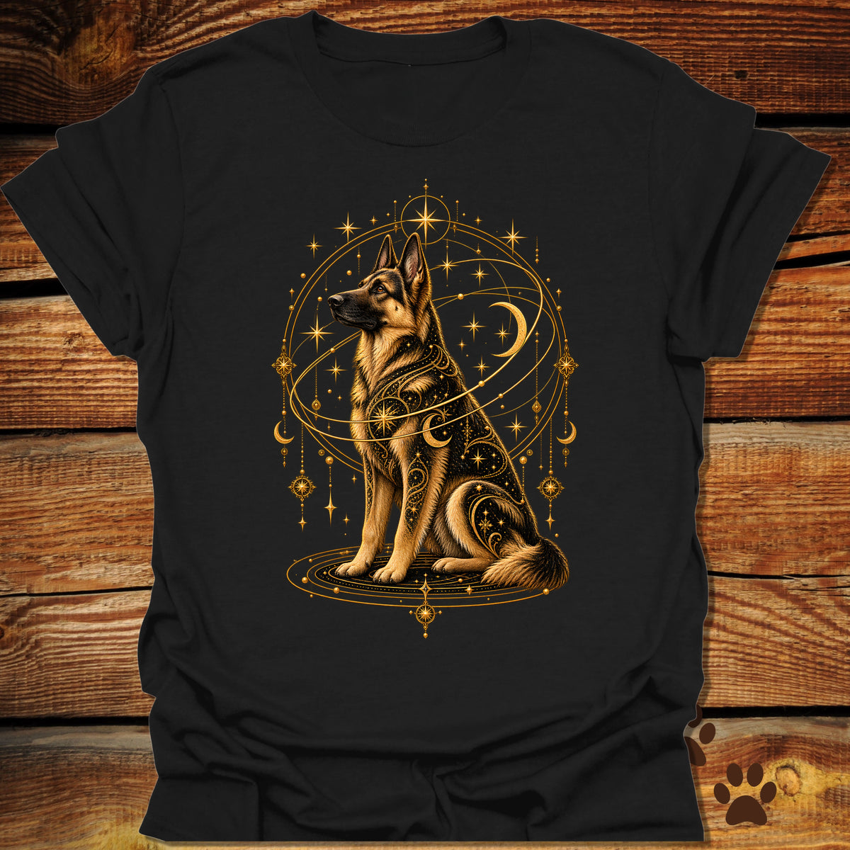 Mystic German Shepherd Celestial T-Shirt