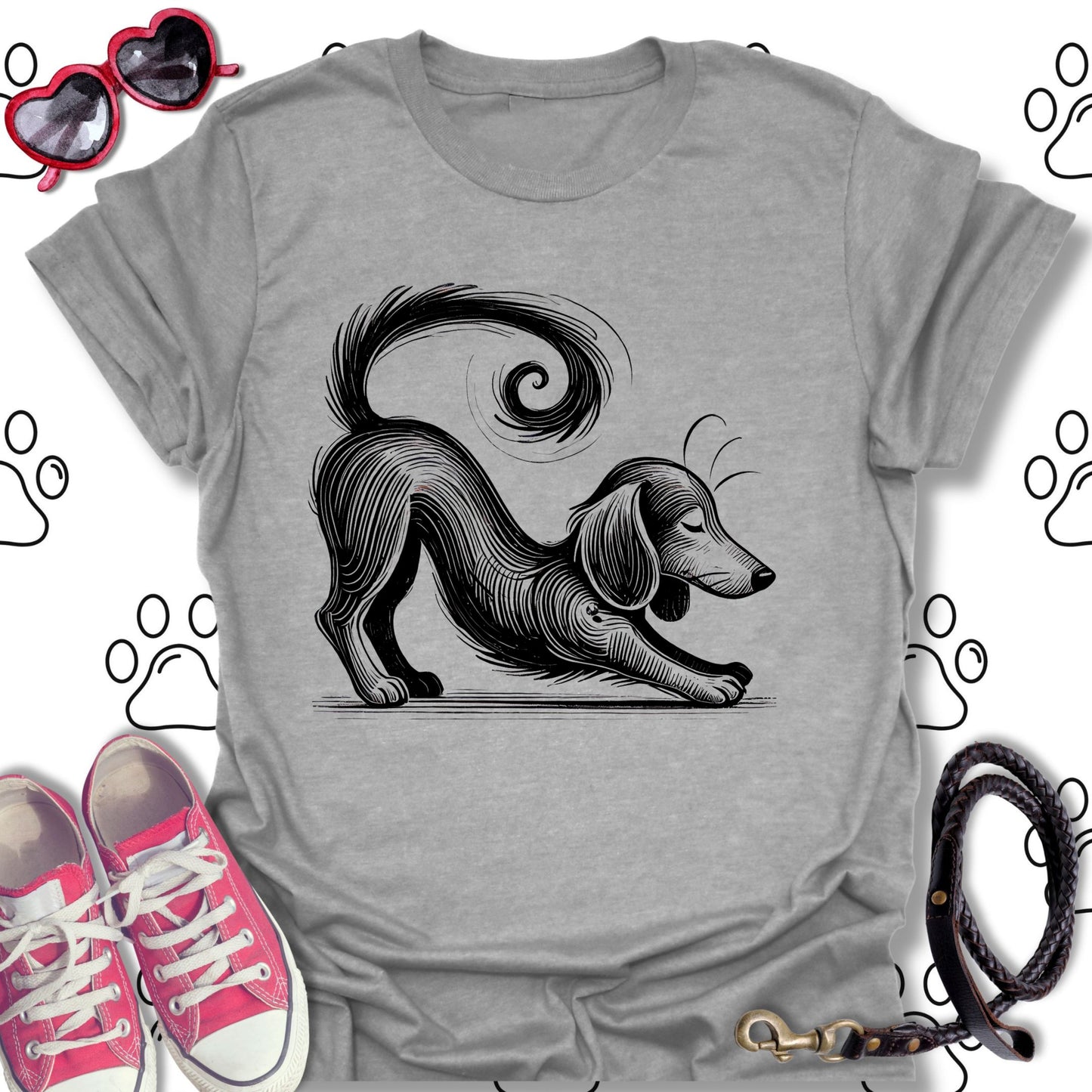 Playful Dachshund Stretch