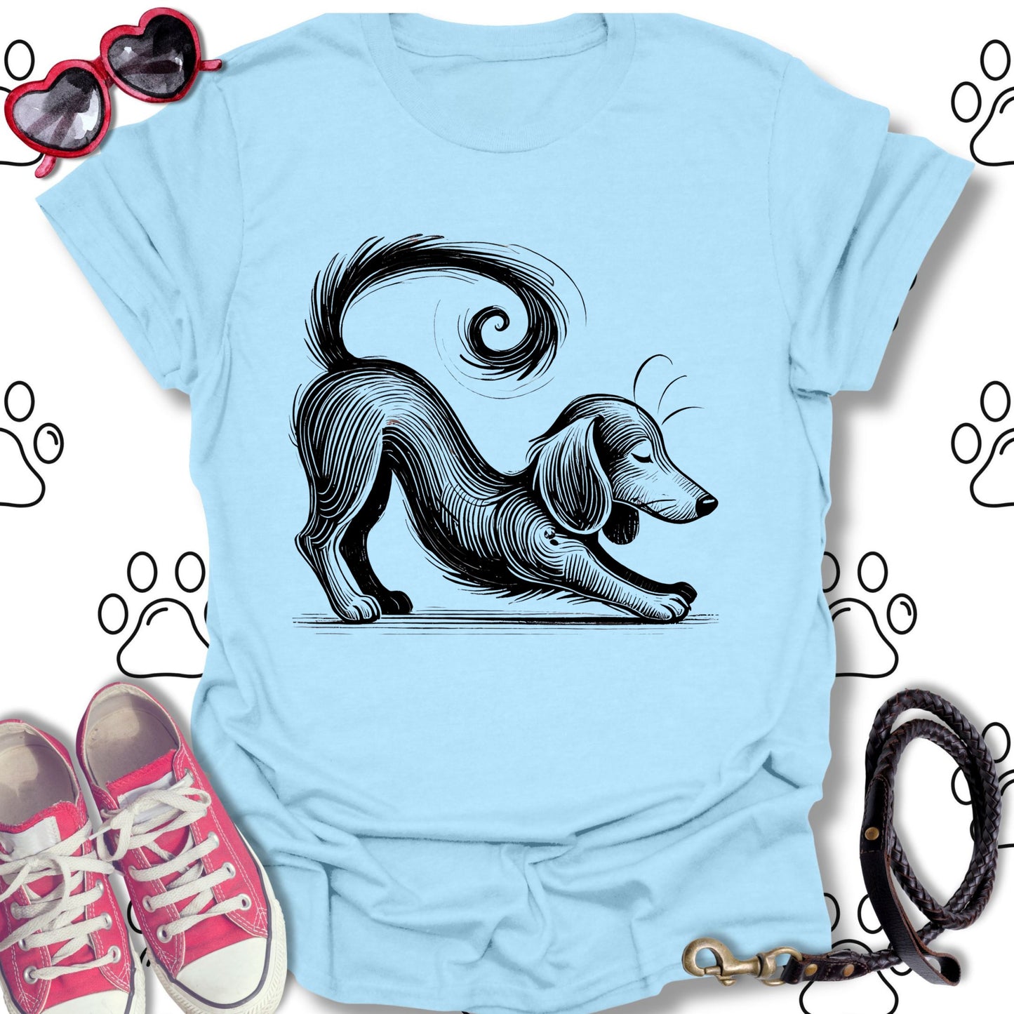Playful Dachshund Stretch