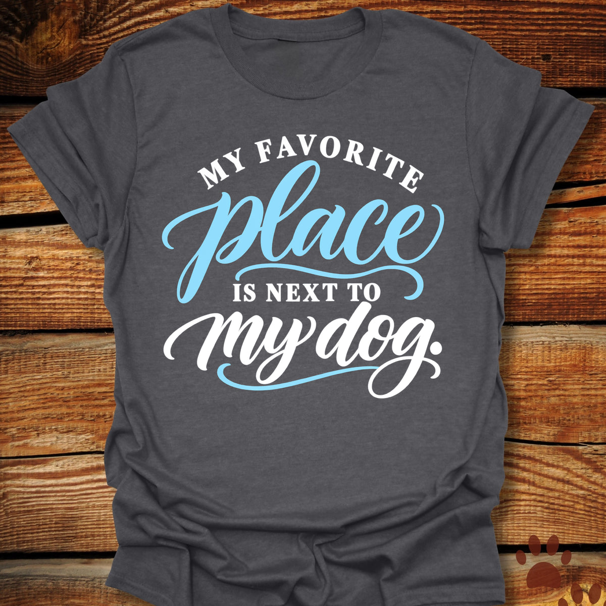 My Favorite Place Is Next to My Dog T-Shirt