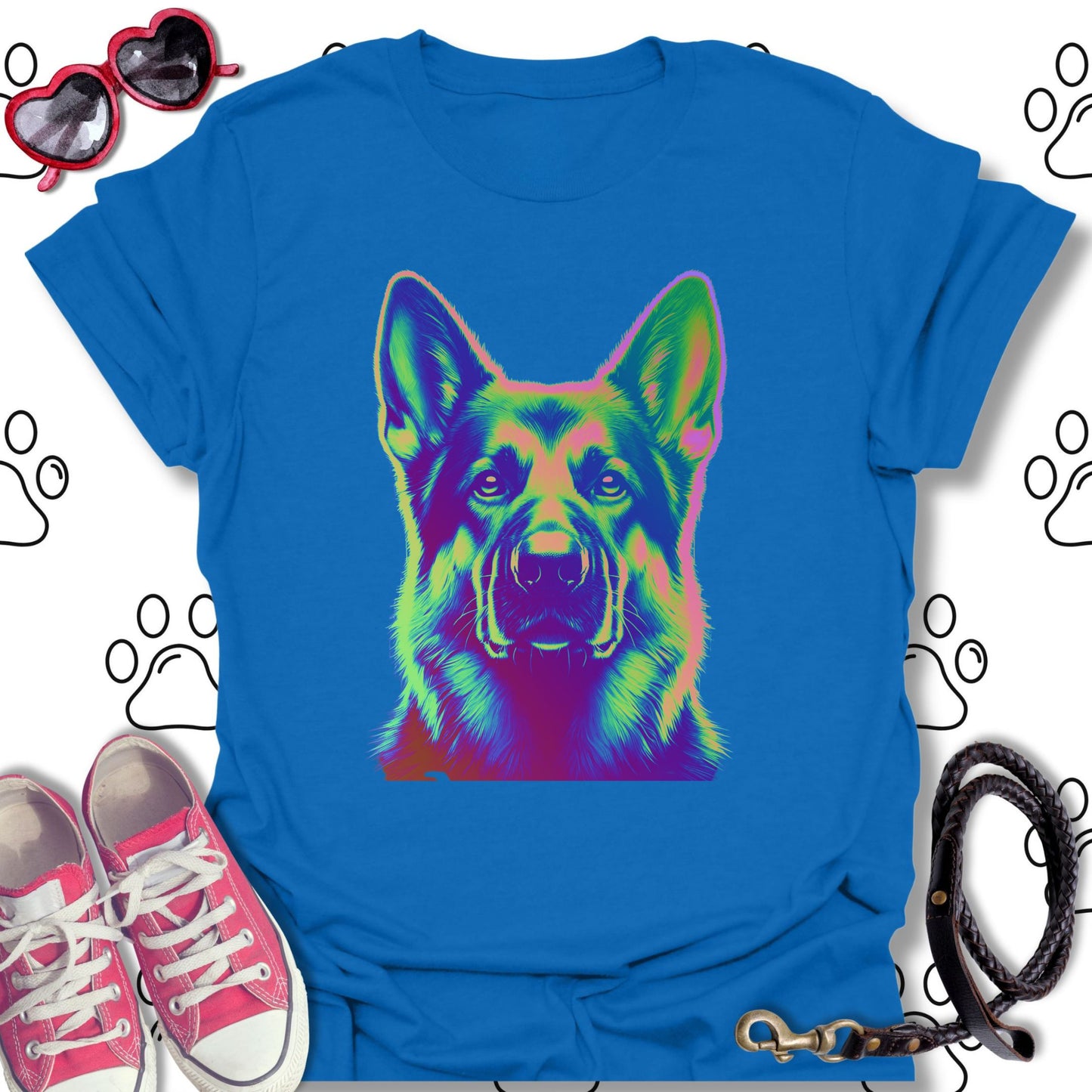 Psychedelic German Shepherd