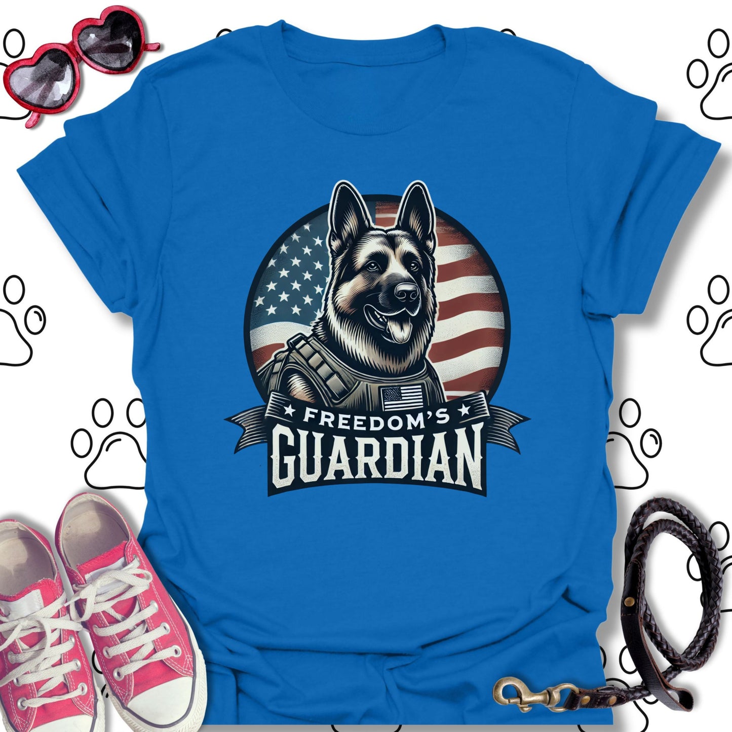Freedom's Guardian – Patriotic Military Dog