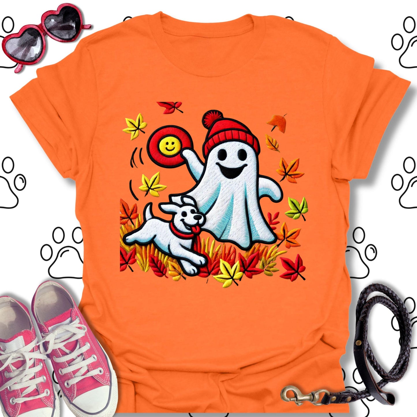 Ghost and Dog Fall Frisbee