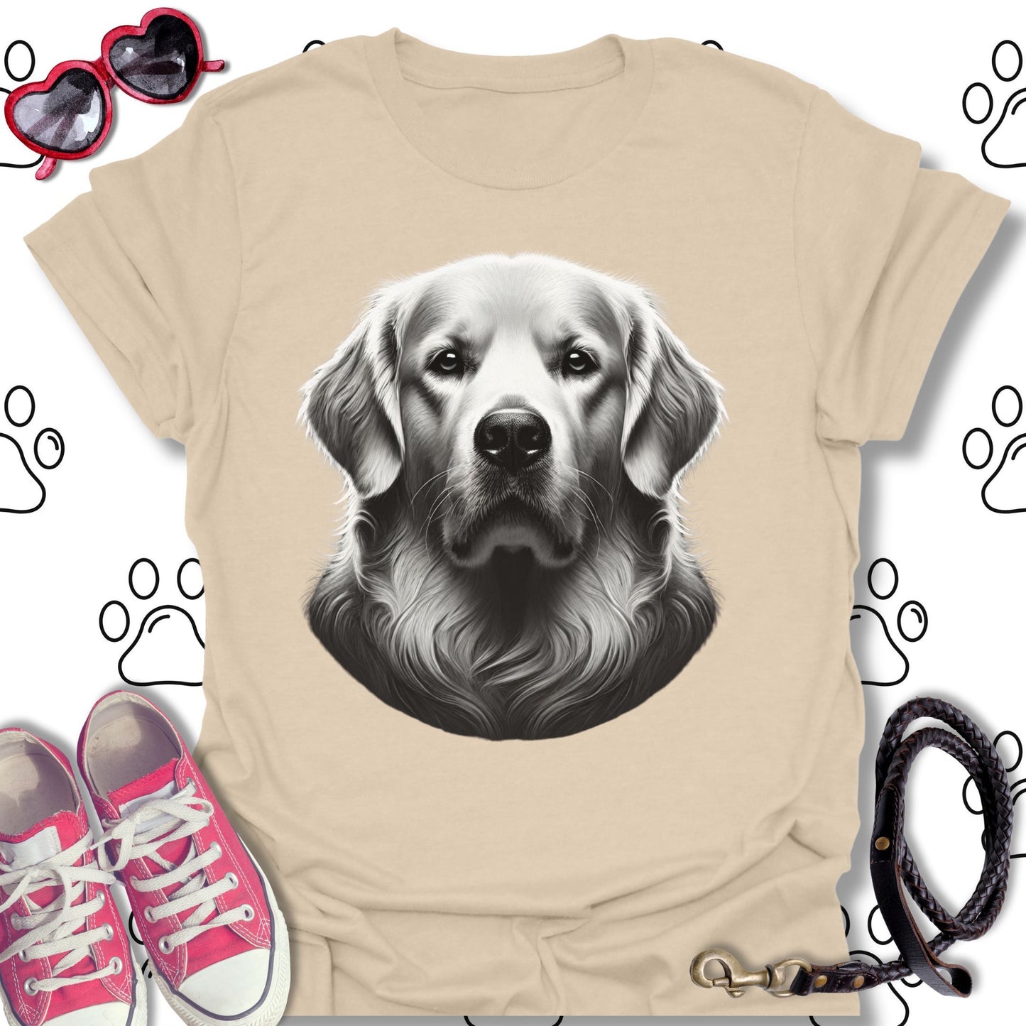 Golden Retriever Elegant Portrait