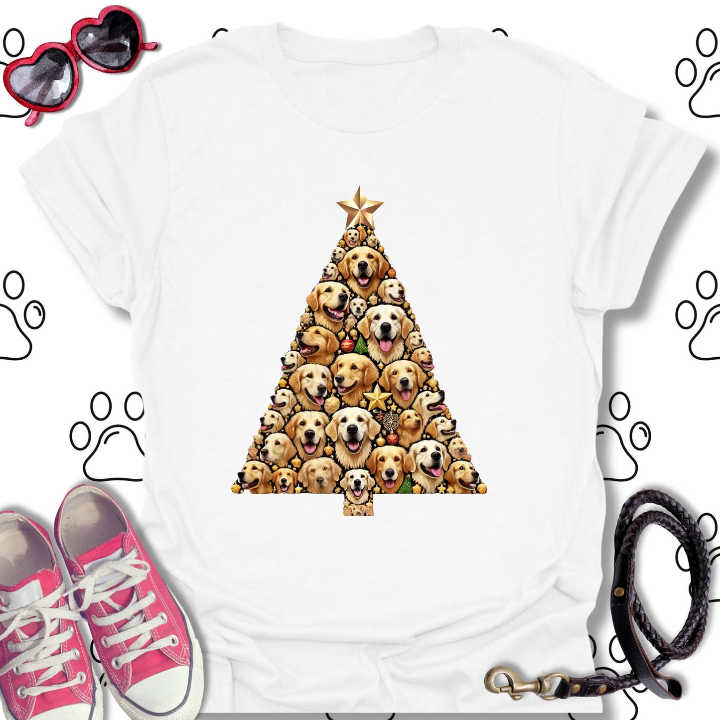 Golden Retriever Christmas Tree