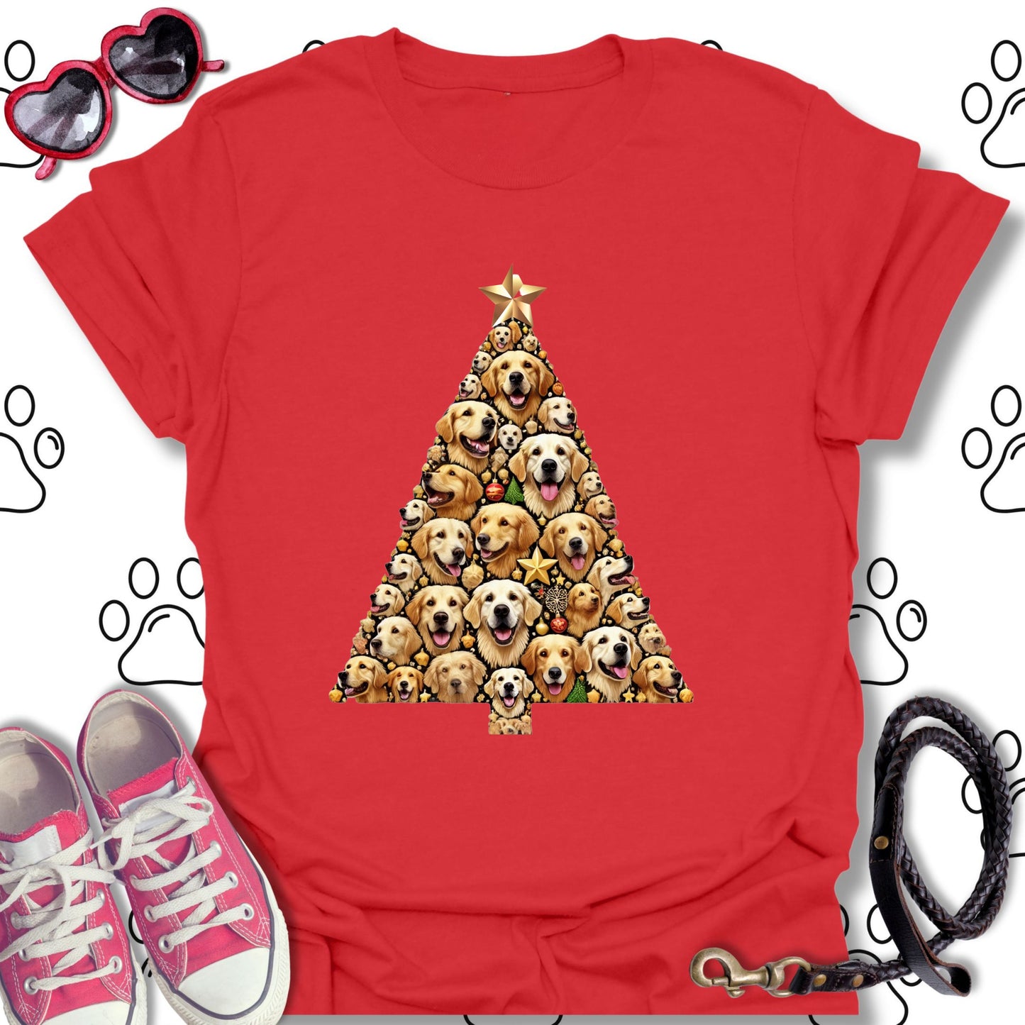 Golden Retriever Christmas Tree