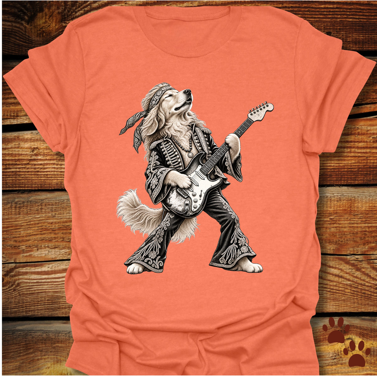 Golden Retriever Rock Star T-Shirt