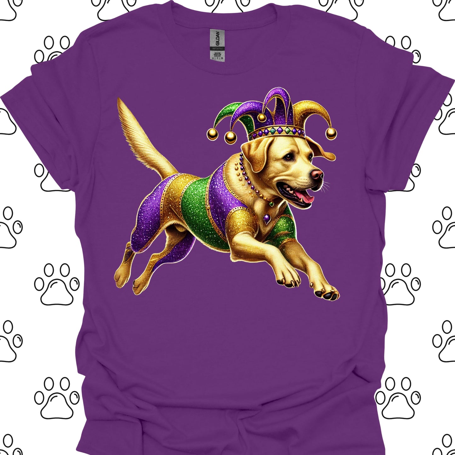 Labrador Retriever Mardi Gras T-Shirt