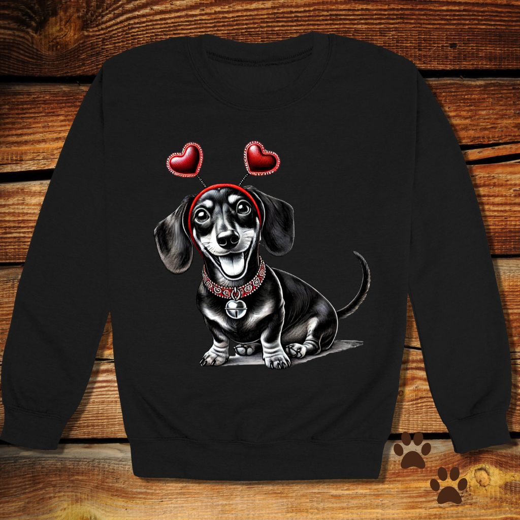 Dachshund Valentine's Day Crewneck
