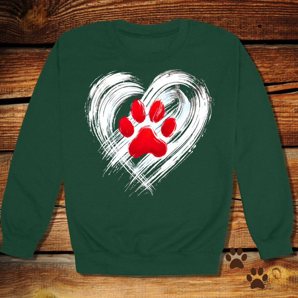 Heart & Paw Dog Lover Sweatshirt