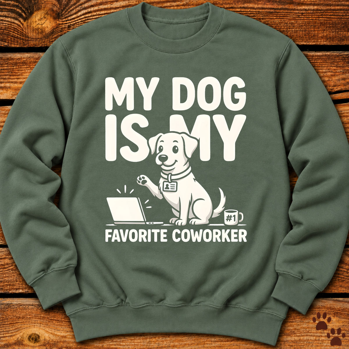 My Dog Is My Favorite Coworker Crewneck