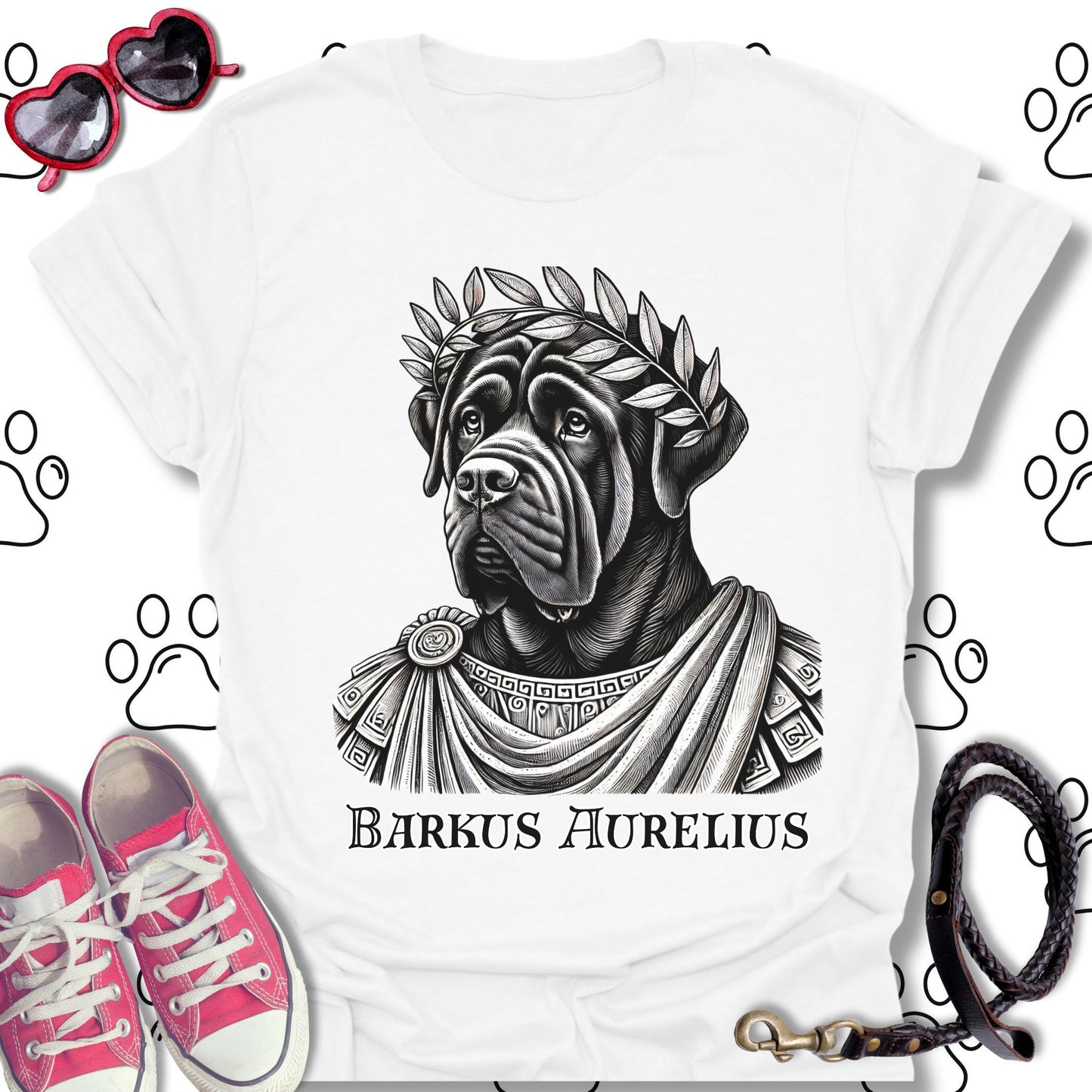 Barkus Aurelius – Stoic Philosopher T-Shirt