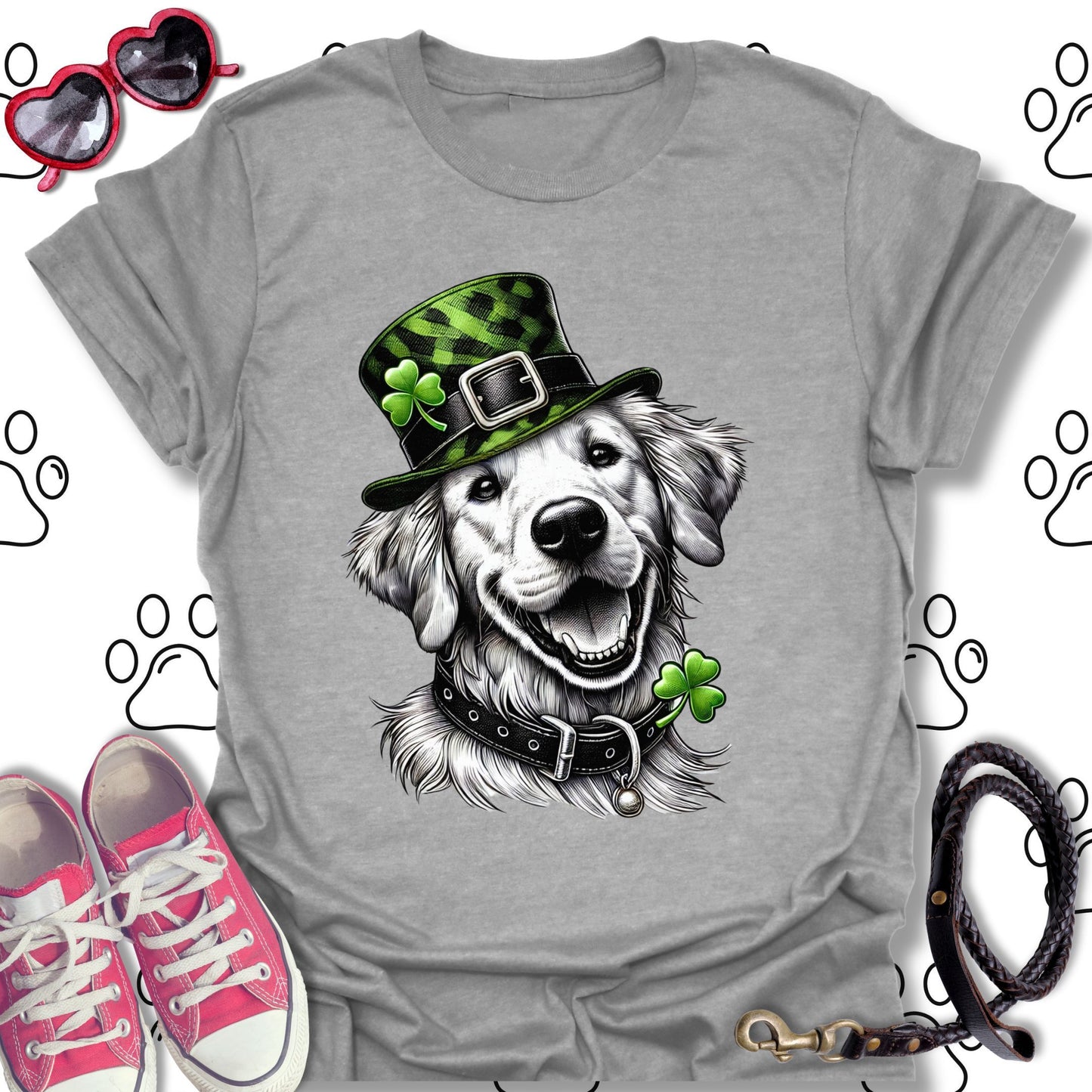 Golden Retriever St. Patrick's Day T-Shirt