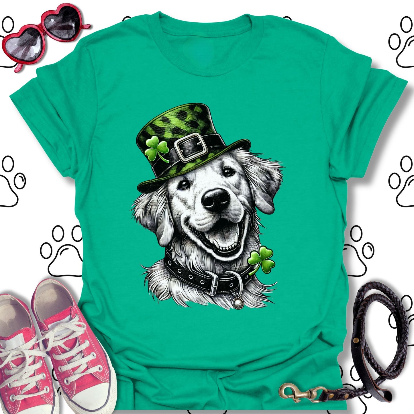 Golden Retriever St. Patrick's Day T-Shirt