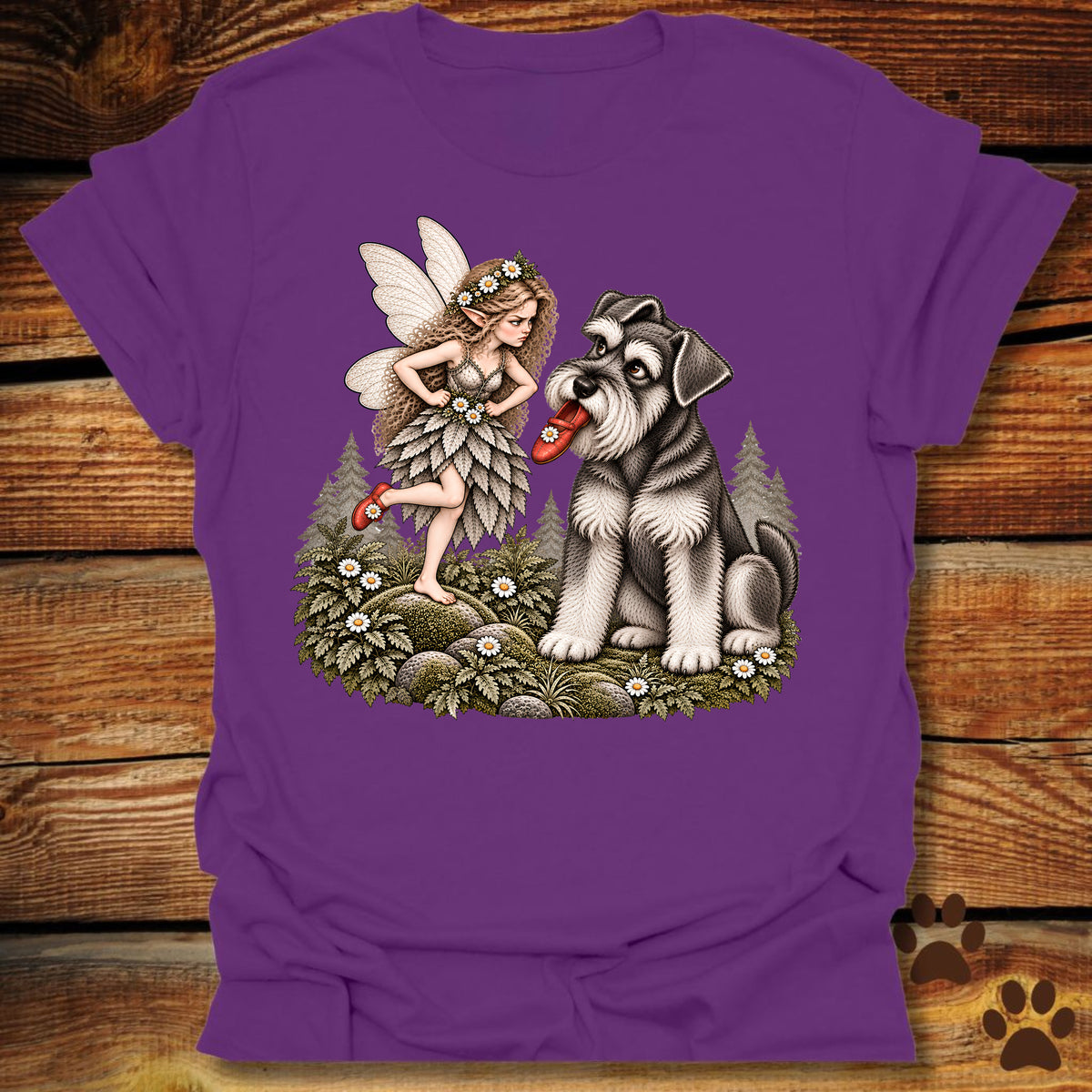 Schnauzer Fairy Shoe Thief T-Shirt