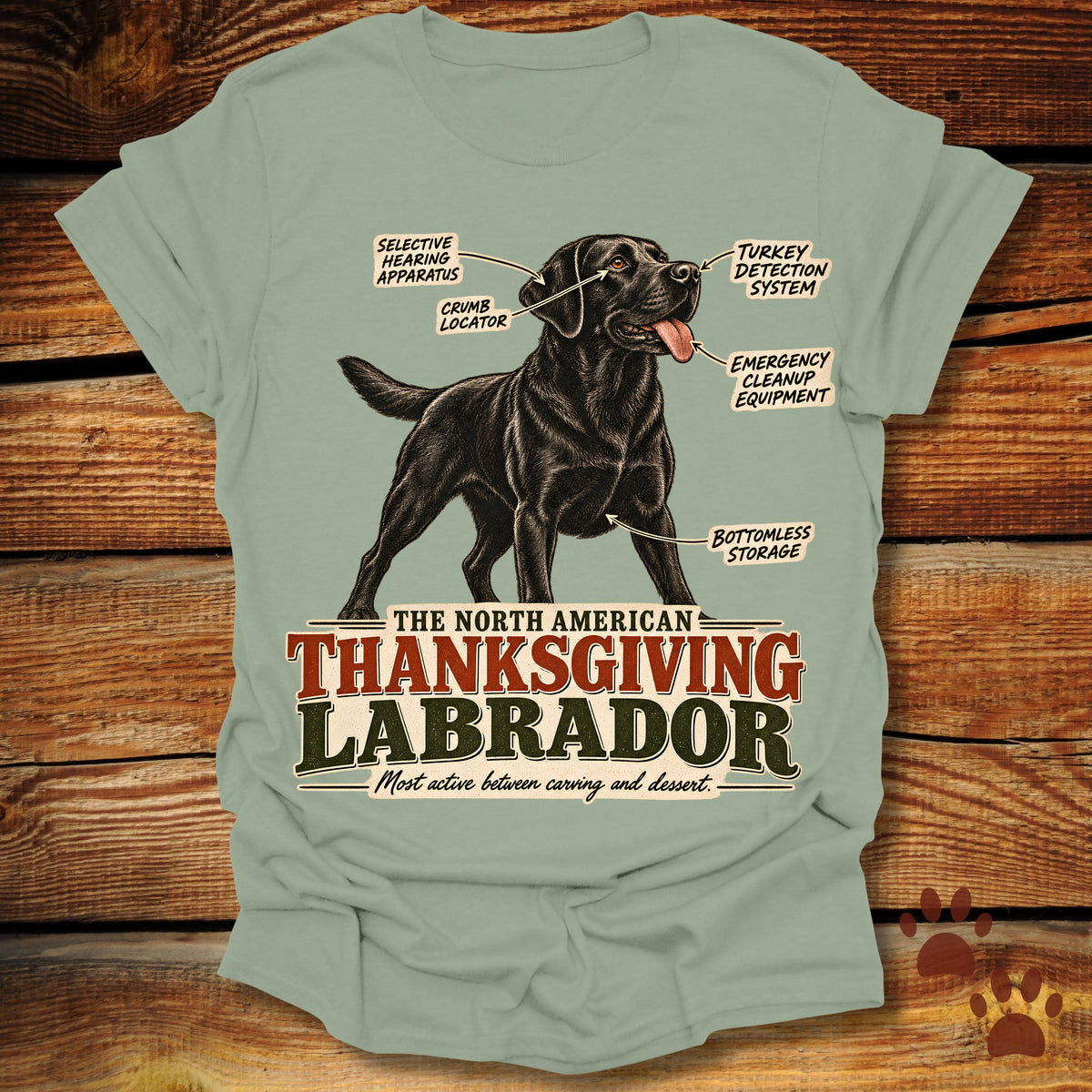 North American Thanksgiving Labrador T-Shirt
