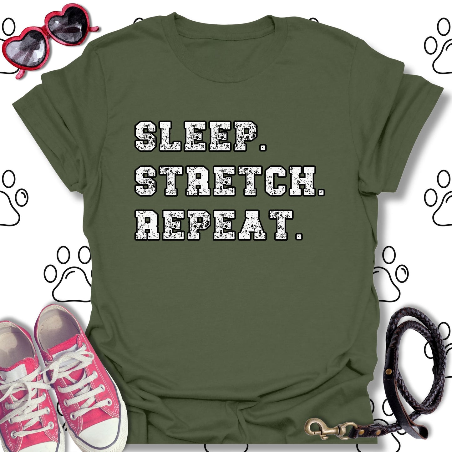 Sleep. Stretch. Repeat. T-Shirt