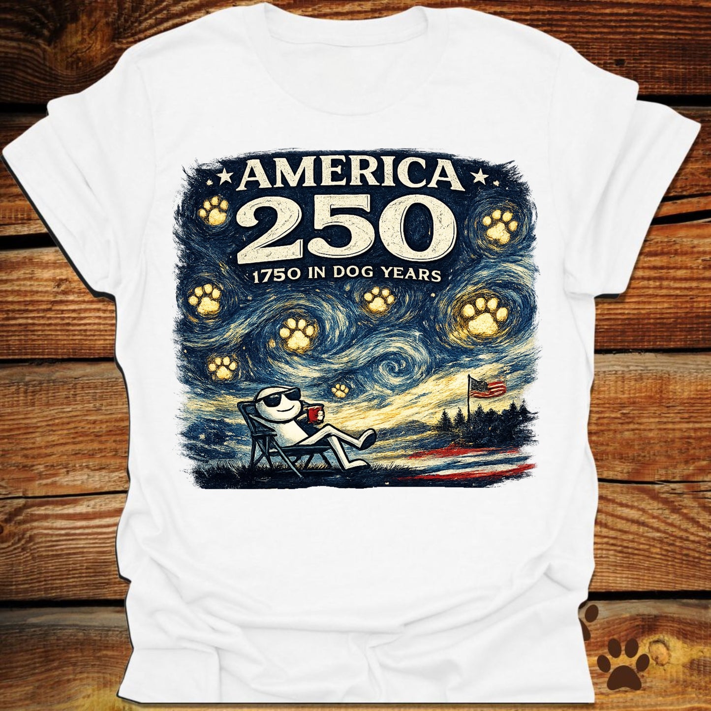 Starry Night America 250 T-Shirt