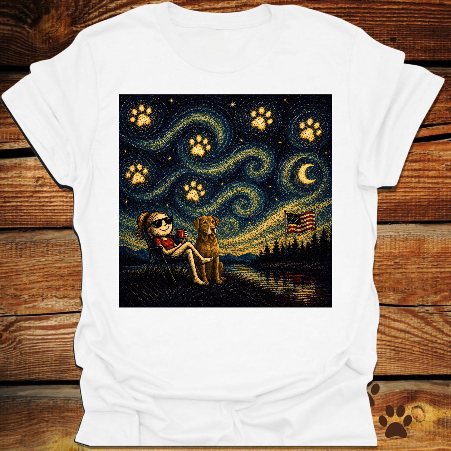 Starry Night Chill T-Shirt