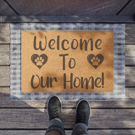 Welcome to Our Home Door Mat