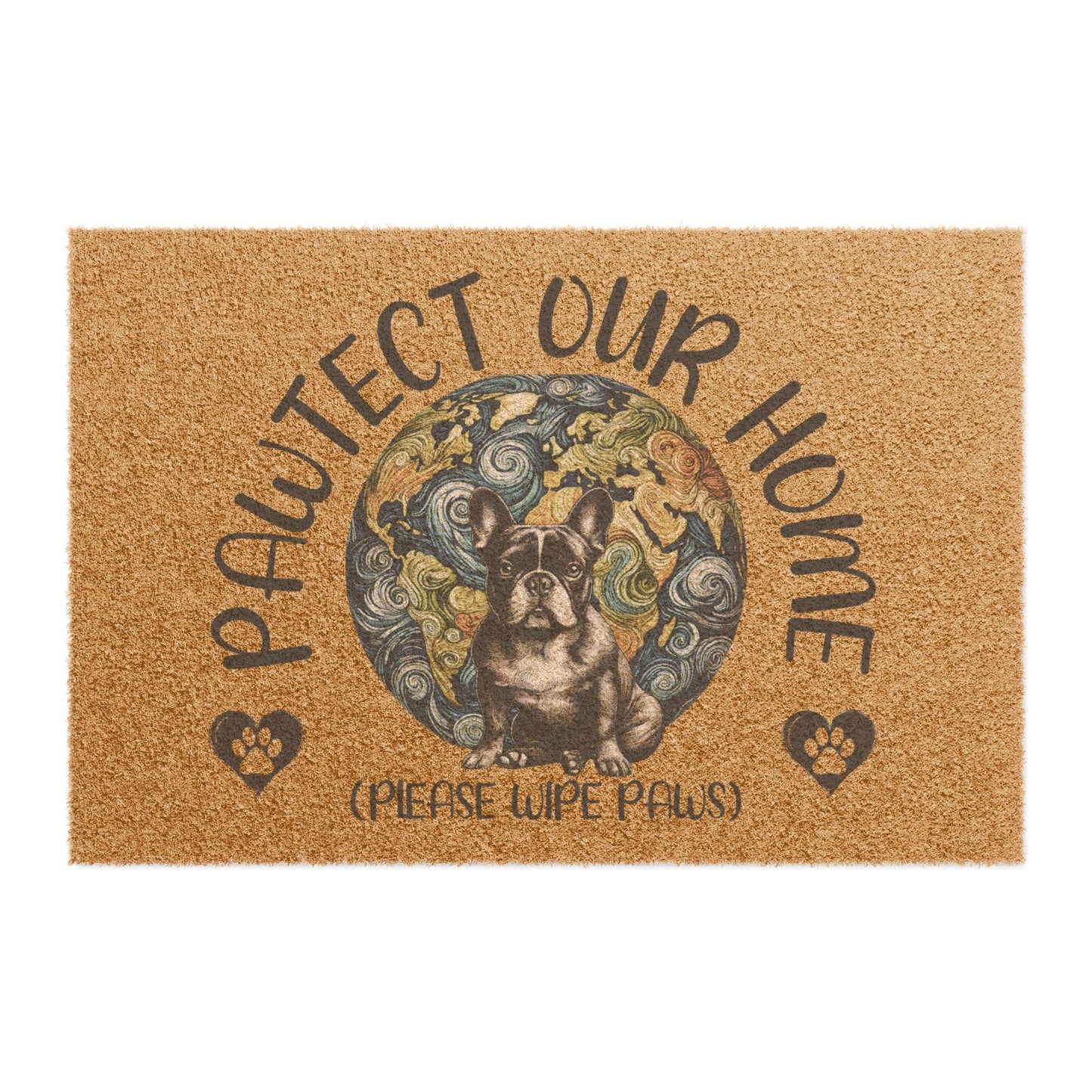 French Bulldog Pawtect Our Home Door Mat