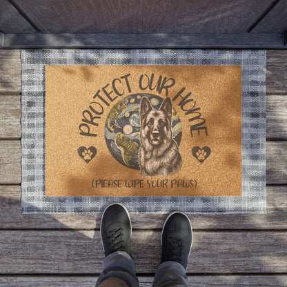 German Shepherd Earth Protector Door Mat