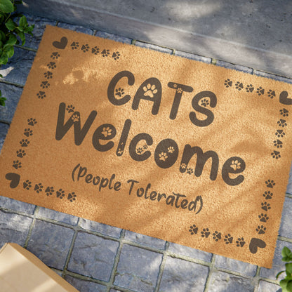 Cats Welcome Door Mat