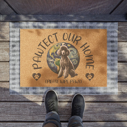 Poodle Pawtect Our Home Door Mat