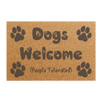 Dogs Welcome Door Mat