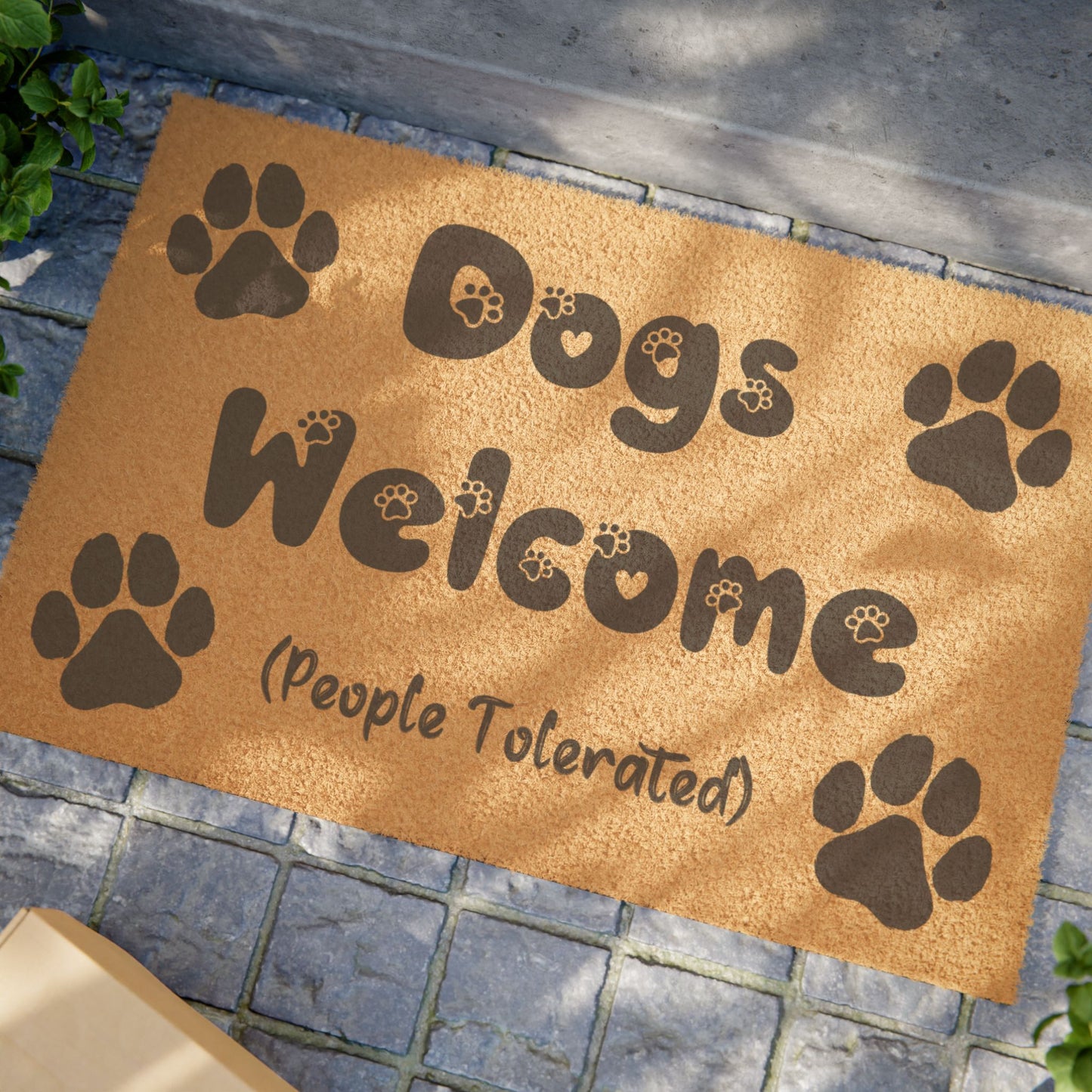 Dogs Welcome Door Mat