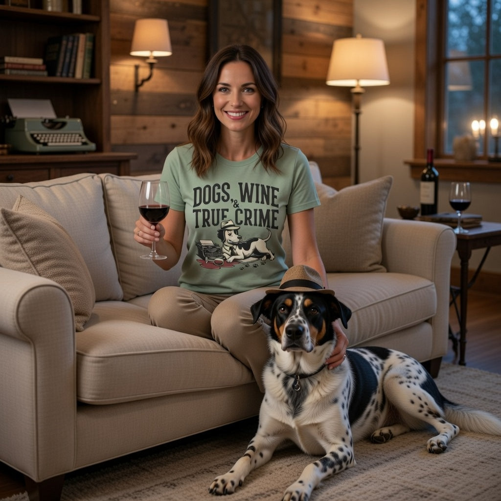 Dogs, Wine & True Crime T-Shirt