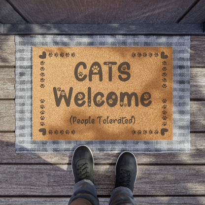 Cats Welcome Door Mat