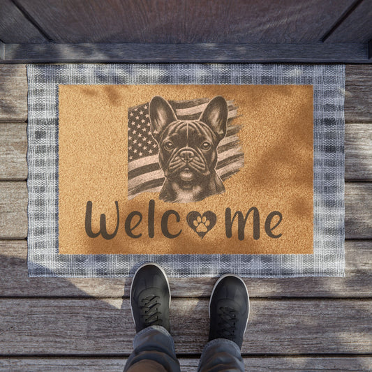 French Bulldog American Welcome Mat