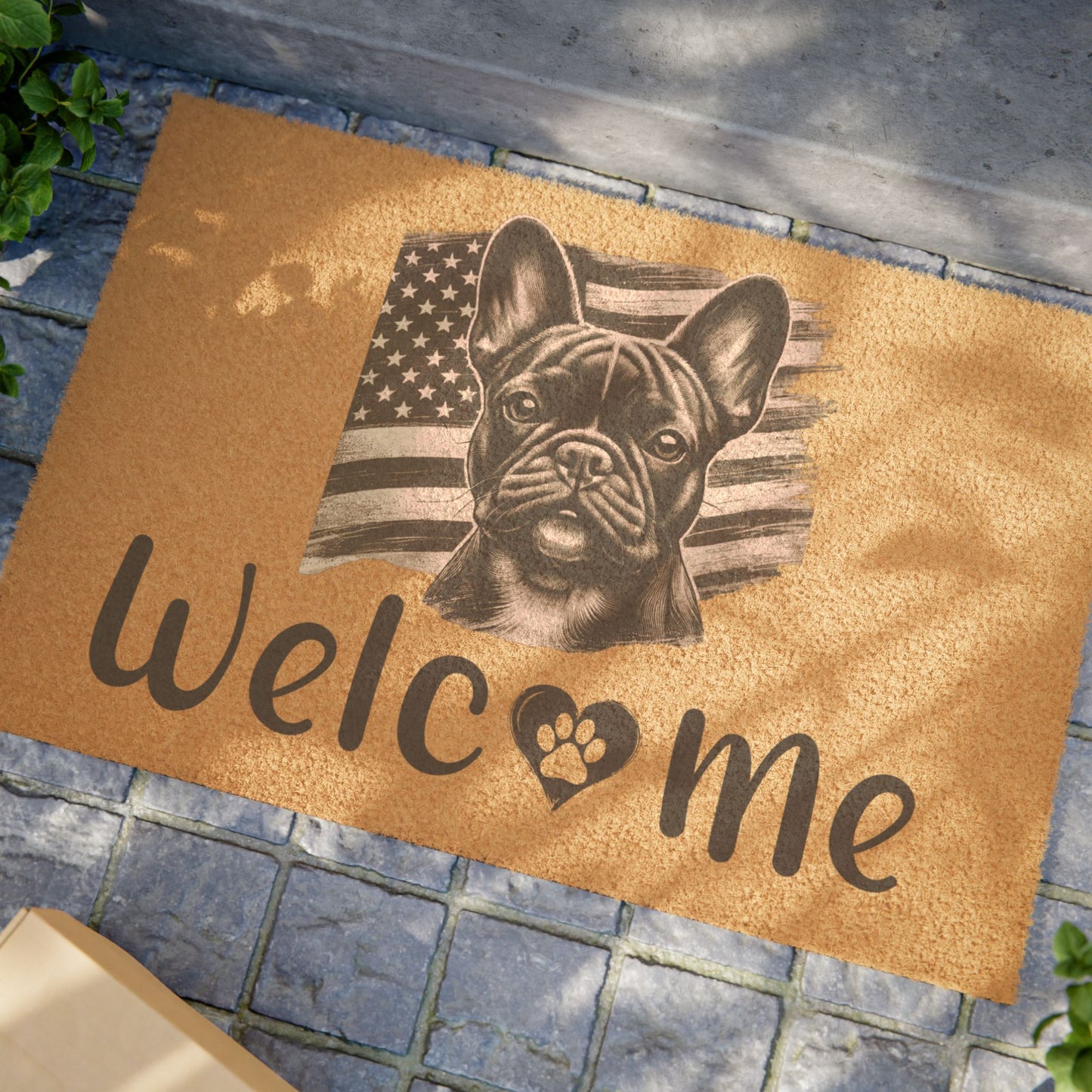 French Bulldog American Welcome Mat