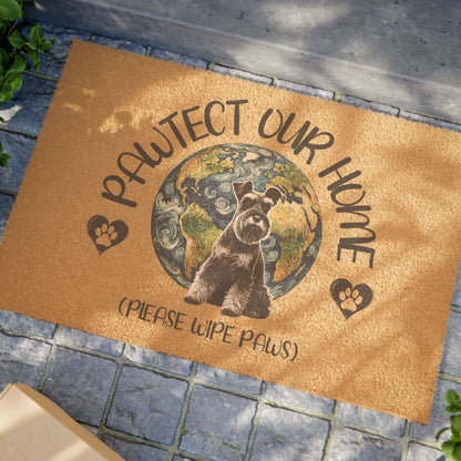 Schnauzer Pawtect Our Home Door Mat