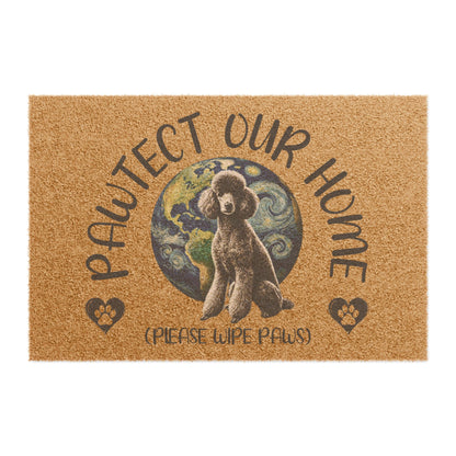 Poodle Pawtect Our Home Door Mat