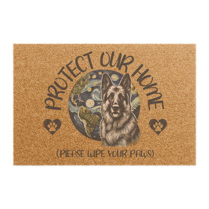 German Shepherd Earth Protector Door Mat