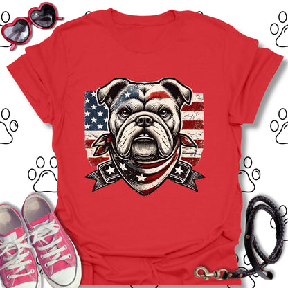 Patriotic Vintage Bulldog Americana