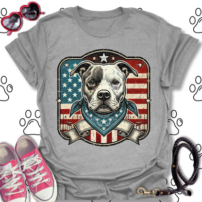 Patriotic Pitbull Vintage American
