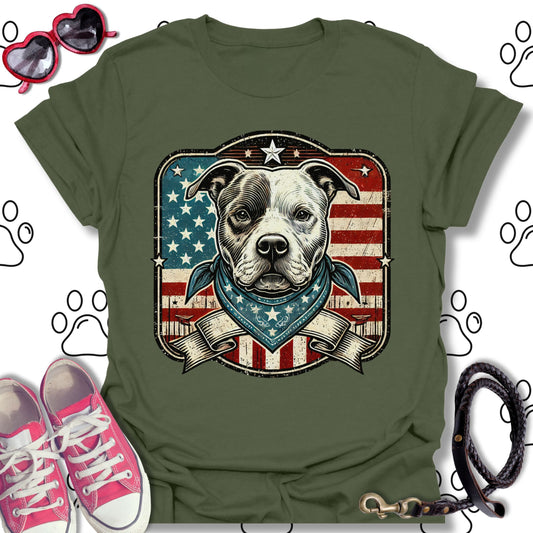 Patriotic Pitbull Vintage American
