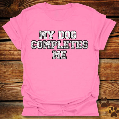 My Dog Completes Me Retro-Style Shirt