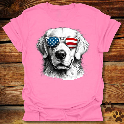 Golden Retriever Fourth of July Shirt