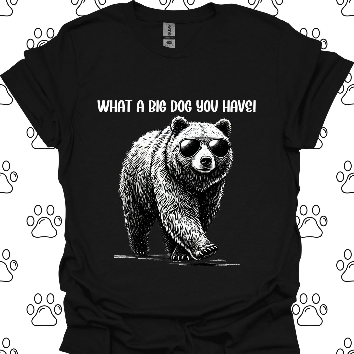 Bear with Sunglasses Big Dog T-Shirt