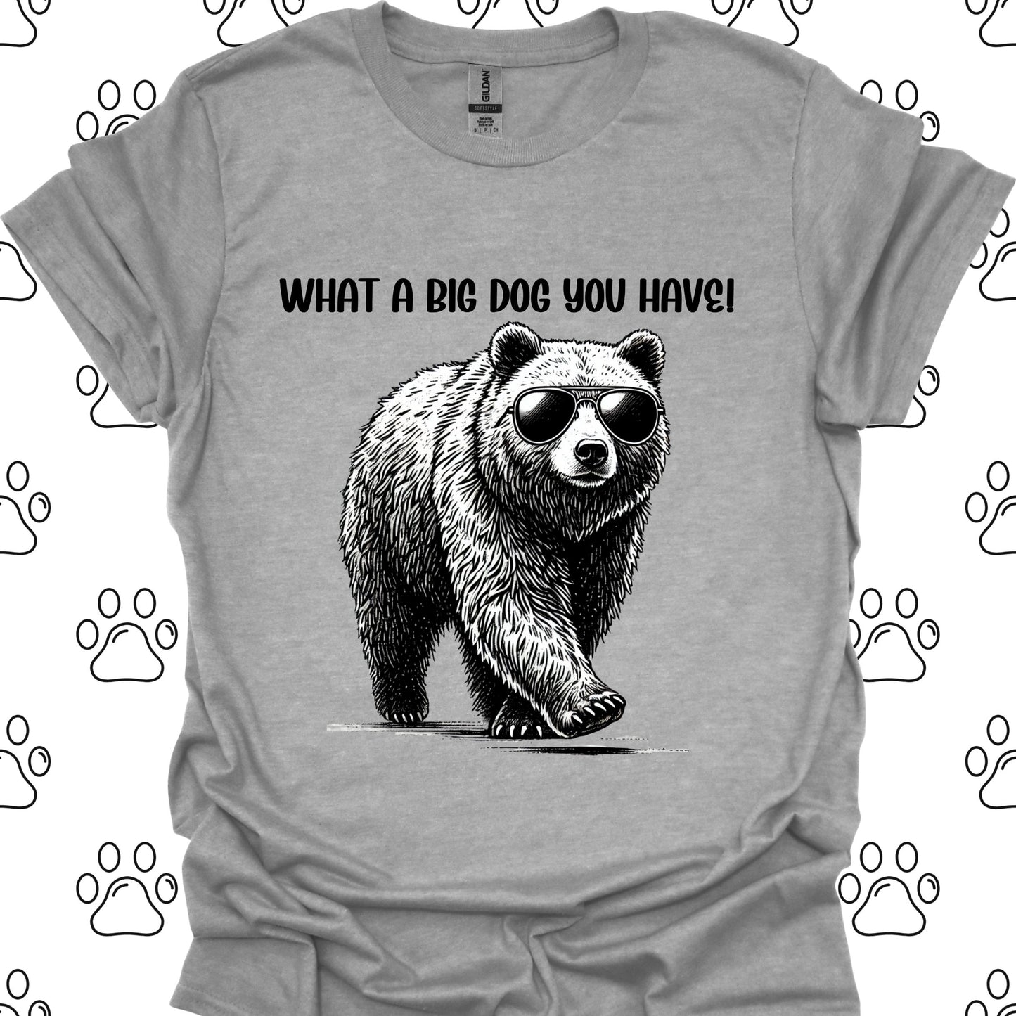 Bear with Sunglasses Big Dog T-Shirt