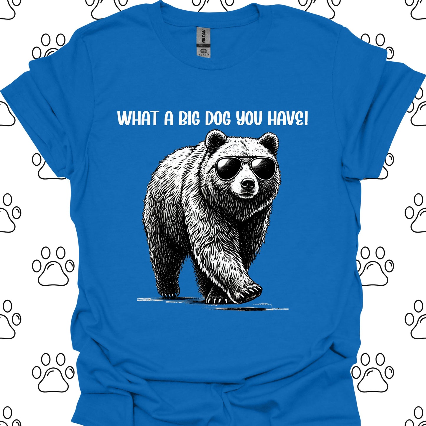 Bear with Sunglasses Big Dog T-Shirt