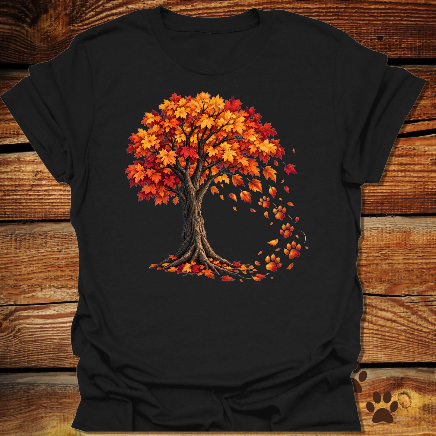 Falling Paw Prints T-Shirt