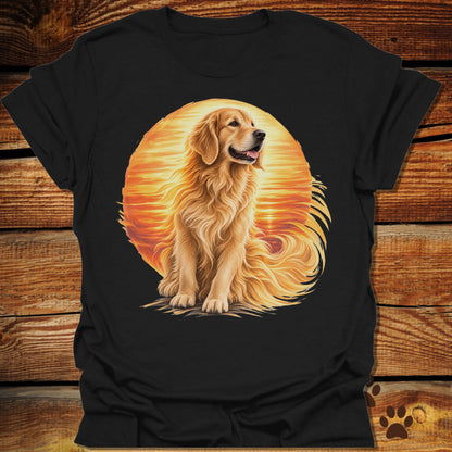 Golden Retriever Luminous Sunset T-Shirt