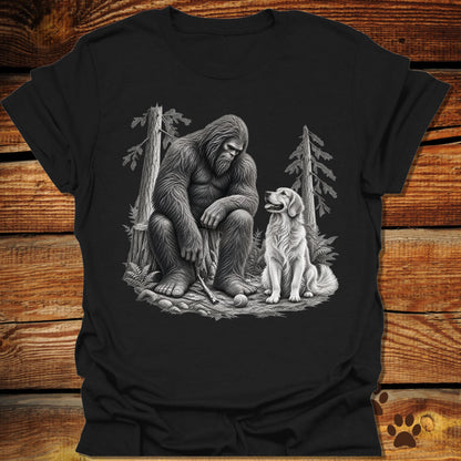 Weary Bigfoot Loyal Golden Retriever T-Shirt