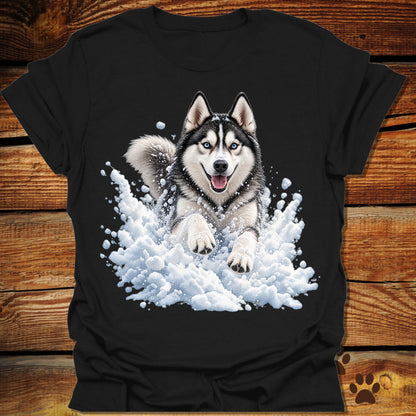 Husky Snow Frolic T-Shirt